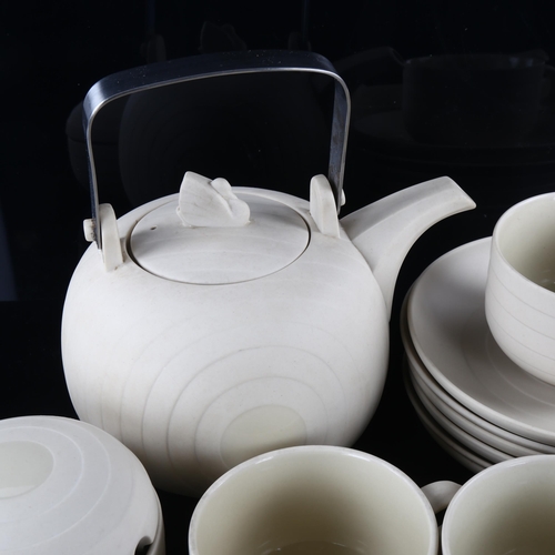 114 - MARTIN HUNT for Hornsea, a Concept design tea-set comprising teapot, milk jug, lidded sugar bowl and... 