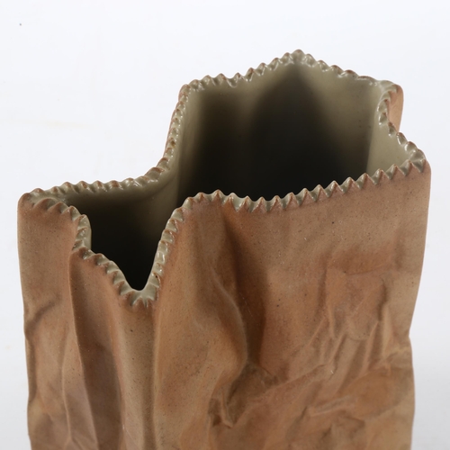 51 - TAPIO WIRKKALA for Rosenthal, Germany, a ceramic bag sculpture vase, height 20cm
