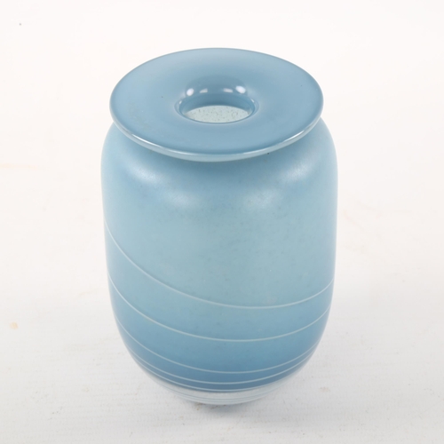 83 - A studio glass vase, indistinctly signed to base, dated 1985, height 13cm