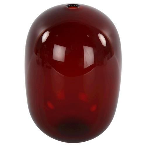 155 - LINE GOTTFRIED PATTERSON, a Danish red glass 