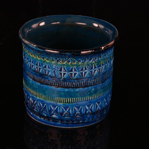 159 - ALDO LONDI for Bitossi, a Rimini Blue planter/vase, stamped AH 80/12 Italy to base, height 10.5cm