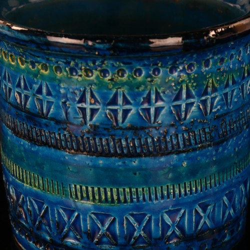 159 - ALDO LONDI for Bitossi, a Rimini Blue planter/vase, stamped AH 80/12 Italy to base, height 10.5cm
