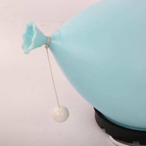 172 - YVES CHRISTIN for Bilumen, Italy, a post-modern 1973 blue plastic balloon lamp, with moulded makers ... 