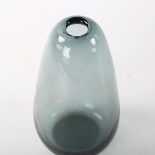 72 - WILHELM WAGENFELD for WMF, a mid-century turmalin glass vase, height 13cm