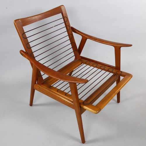 107 - FREDRIK KAYSER for Vatne Mobler, Norway a mid-century model 563 teak lounge chair, 1960, height 78cm