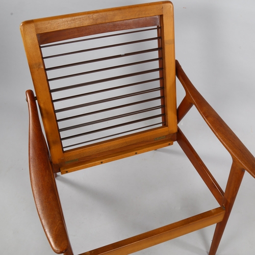 107 - FREDRIK KAYSER for Vatne Mobler, Norway a mid-century model 563 teak lounge chair, 1960, height 78cm