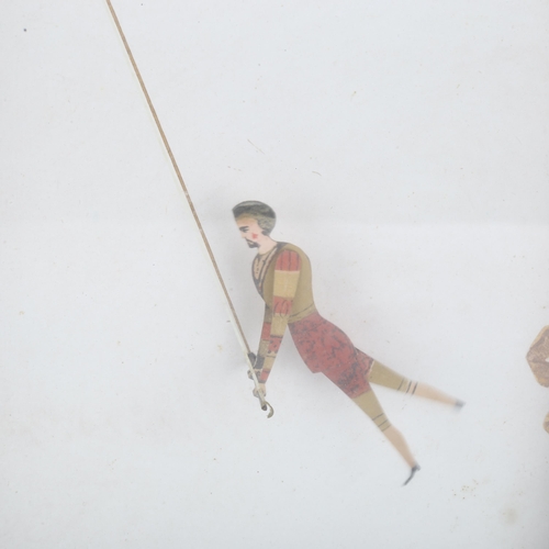 214 - A rare 19th century sand toy automaton, by Brown, Blondin & Co, modelled on the French acrobat Jules... 