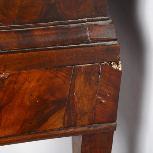 216 - An exceptional William and Mary oyster laburnum and marquetry inlaid cabinet on stand, covered in sp... 