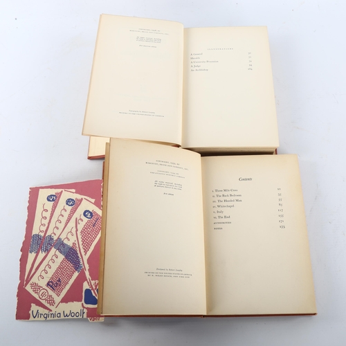 252 - Flush by Virginia Woolf, First edition 1933 by Harcourt, Brace & Co, and Three Guineas, by Virginia ... 