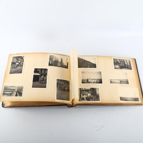 272 - A German Second World War Period photograph album, including military subjects