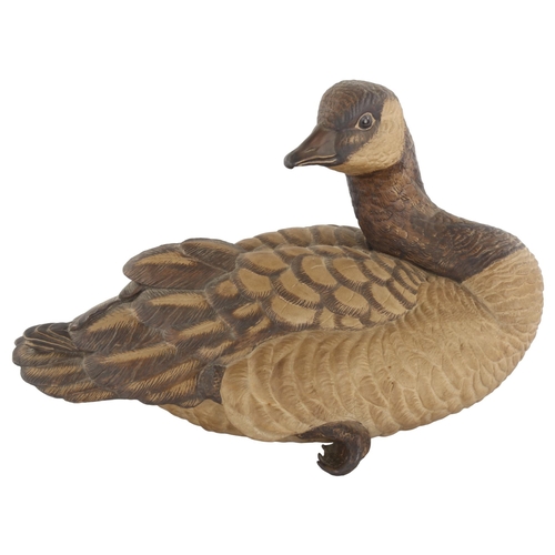 280 - BARBARA LINLEY ADAMS for POOLE POTTERY - a large stoneware Canada goose, signed under base with impr... 