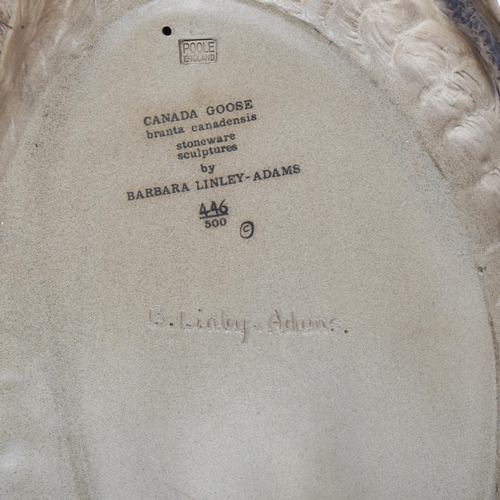 280 - BARBARA LINLEY ADAMS for POOLE POTTERY - a large stoneware Canada goose, signed under base with impr... 