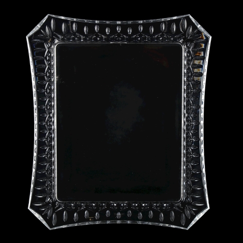 282 - WATERFORD CRYSTAL - a large photograph frame in Lismore pattern, model no. 128019, height 34cm, pict... 