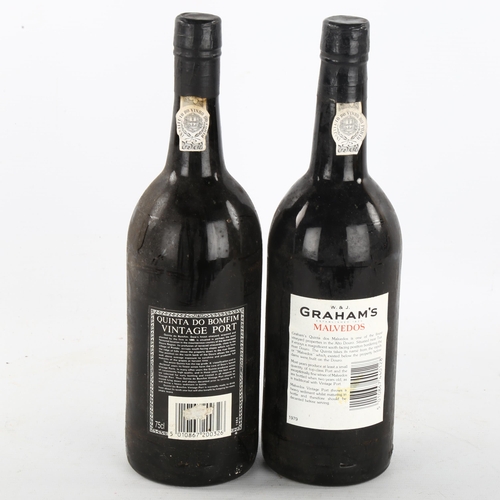 329 - 2 bottle of vintage port, Graham's Malvedos 1979, Dow's 1984