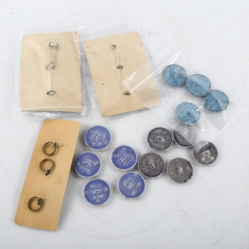 350 - A collection of Ruskin faience glazed pottery buttons