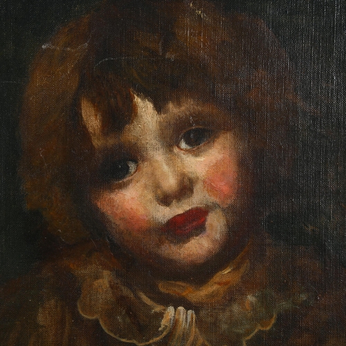 535 - Henry Paget, oil on canvas, portrait of Dorothy, the artist's daughter, inscribed verso, 30cm x 25cm... 