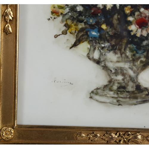 538 - Emily Paterson RSW, watercolour, mixed bouquet, Exhibition label verso for Royal Scottish Society of... 