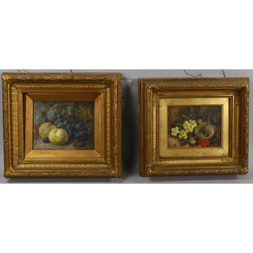 631 - Vincent Clare, pair of oils on canvas, still life studies, 1 signed, 20cm x 25cm, framed