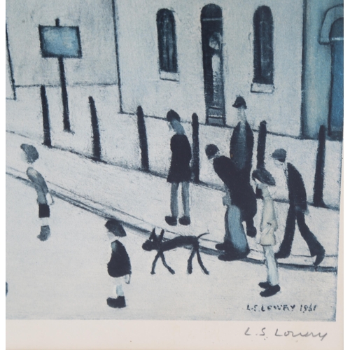 665 - Laurence Stephen Lowry (1887 - 1976), lithograph, Level Crossing, signed in pencil, image 41cm x 57c... 