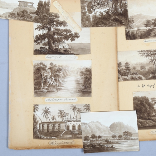 682 - 19th century British School, collection of 18 late 18th/early 19th century topographical watercolour... 