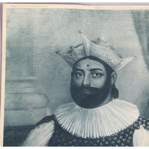 690 - Portrait of Sri Wickrama Raja Sinha, the last King of Kandy, lithograph published by the Ceylon Comm... 