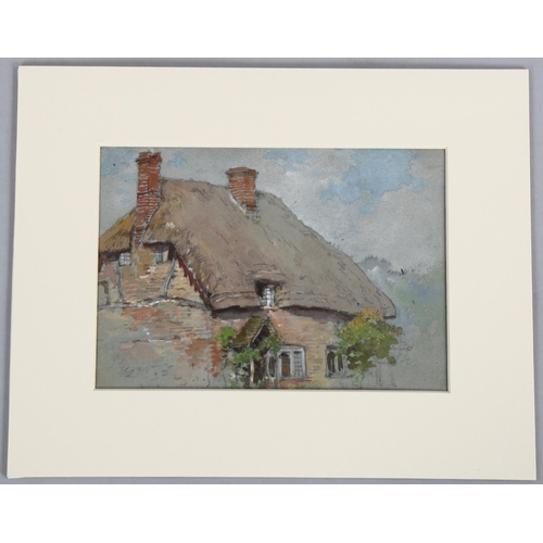 702 - Thomas E Francis (1897 - 1937), watercolour, cottage at Princes Risbore, inscribed and dated 1927, 1... 