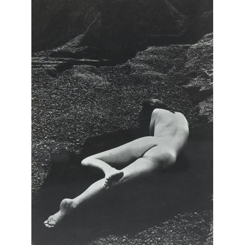 704 - Ernst Haas (1921 - 1986), photographic print circa 1950, nude study, 19.5cm x 14.5cm, framed