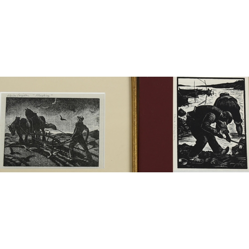 722 - Claire Leighton, 3 various engravings and lithographs