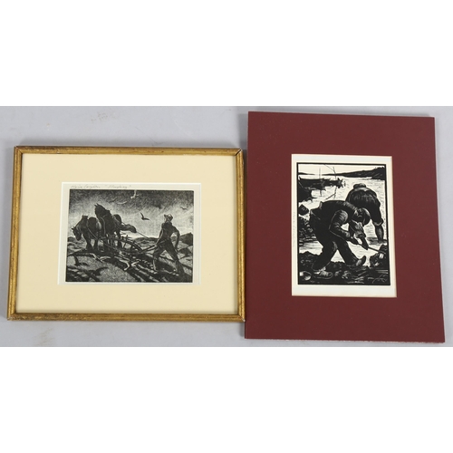 722 - Claire Leighton, 3 various engravings and lithographs