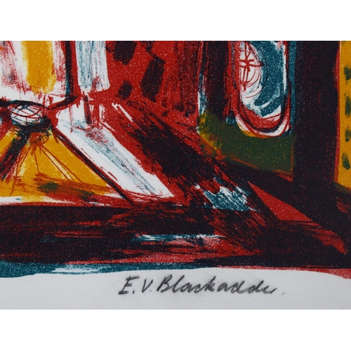 738 - Elizabeth Blackadder (1931 - 2021), screenprint, abstract still life, signed in pencil, no. 39/75, s... 