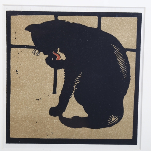 753 - William Nicholson (1872-1949), lithograph in colours on paper, The Uncommon Cat, from The Square Boo... 