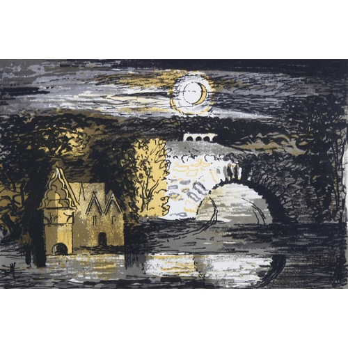 754 - John Piper (1903-1992), original lithograph in colours on paper, Park Place, Berkshire, from English... 