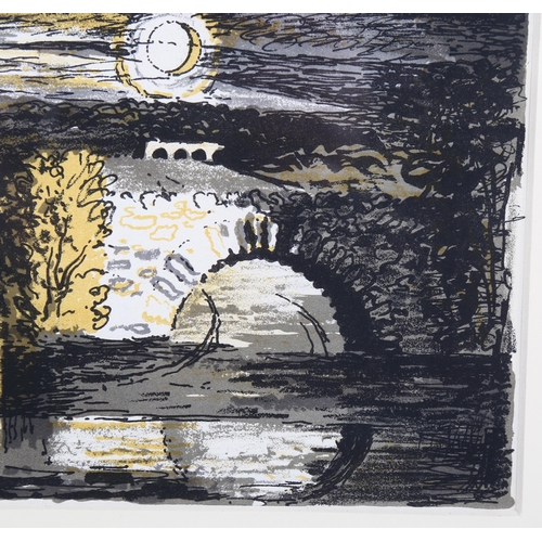 754 - John Piper (1903-1992), original lithograph in colours on paper, Park Place, Berkshire, from English... 