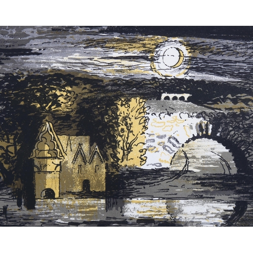 754 - John Piper (1903-1992), original lithograph in colours on paper, Park Place, Berkshire, from English... 