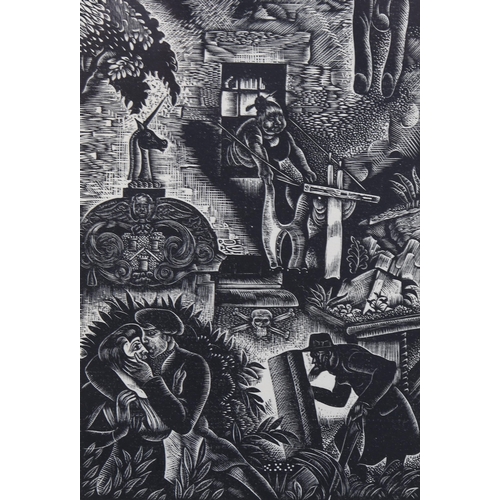 767 - Douglas Percy Bliss (1900-1984) wood engraving on paper, Sunt Lachrimae Rerum (1927), 15.7cm x 11.2c... 