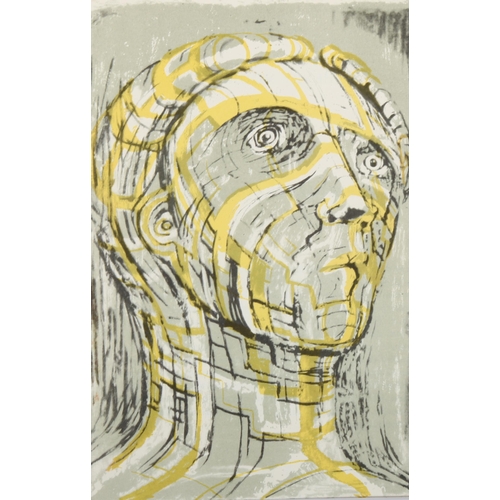 769 - Henry Moore (1898 - 1986), lithograph on paper, La Tete de Promethee (1952) 22.5cm x 14.5cm, mounted... 