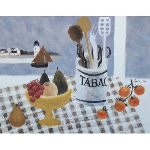 772 - Mary Fedden (1915 - 2012), colour print, the tabac jar, 1996, signed in pencil, no. 415/550, image 2... 