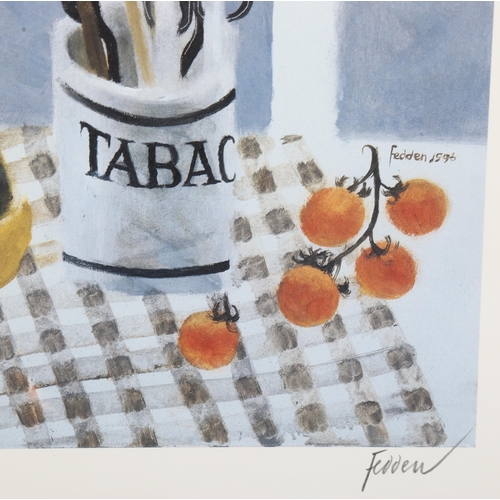 772 - Mary Fedden (1915 - 2012), colour print, the tabac jar, 1996, signed in pencil, no. 415/550, image 2... 