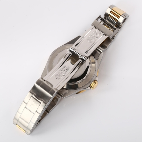 1003 - ROLEX - a bi-metal Submariner Oyster Perpetual Date automatic bracelet watch, ref. 16613, circa 1996... 