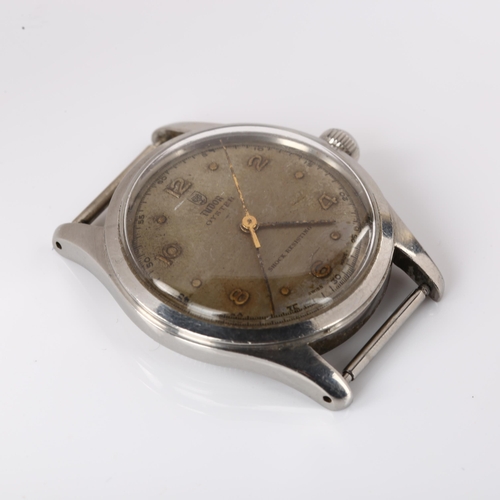 1009 - TUDOR - a Vintage stainless steel Oyster mechanical wristwatch head, ref. 4463, circa 1962, silver d... 
