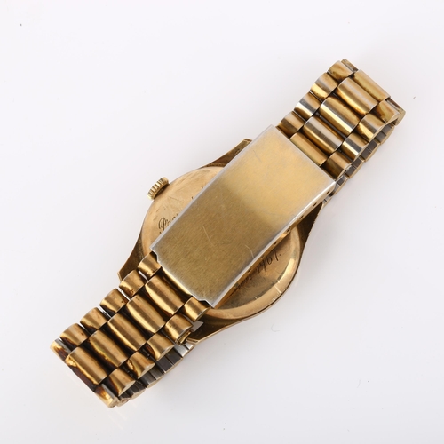 1011 - ZENITH - a Vintage 9ct gold mechanical bracelet watch, ref. 1897, circa 1960s, silvered dial with gi... 