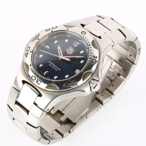 1015 - TAG HEUER - a stainless steel Kirium Professional 200M quartz bracelet watch, ref. WL1113-0, circa 1... 
