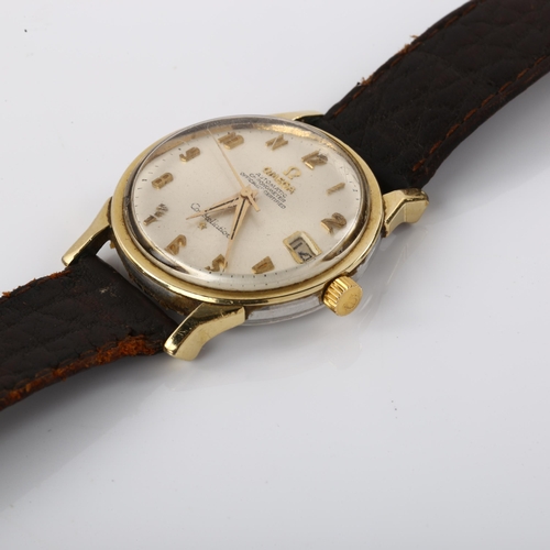 1016 - OMEGA - a gold plated stainless steel Constellation automatic wristwatch, ref. 168.005, circa 1966, ... 