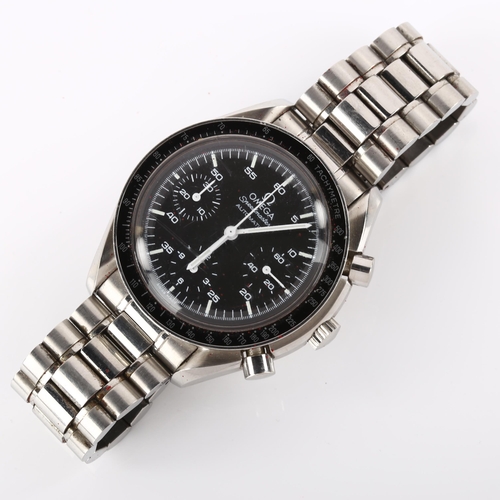 1019 - OMEGA - a stainless steel Speedmaster Reduced automatic chronograph bracelet watch, ref. 3510.50.00,... 