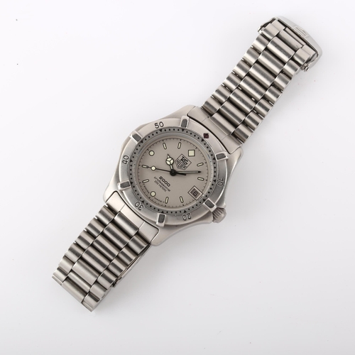 1024 - TAG HEUER - a mid-size stainless steel 2000 Series Professional quartz bracelet watch, ref. 962.213,... 