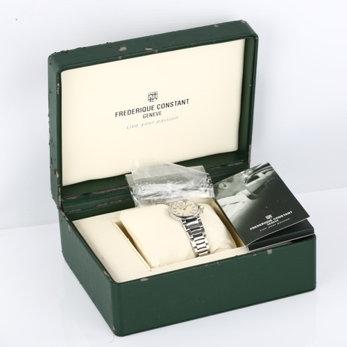 1025 - FREDERIQUE CONSTANT - a mid-size stainless steel Highlife quartz bracelet watch, ref. FC220x1H5/6, c... 