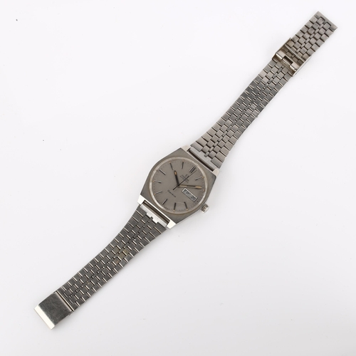 1036 - OMEGA - a Vintage stainless steel Geneve automatic bracelet watch, ref. 166.0120, circa 1972, brushe... 