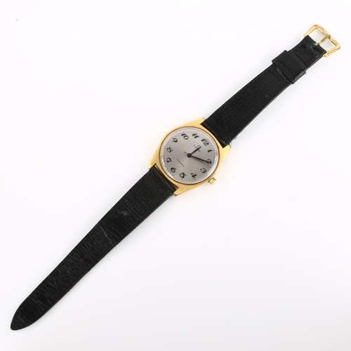 1039 - OMEGA - a gold plated stainless steel Geneve mechanical wristwatch, ref. 135.041, circa 1969, silver... 
