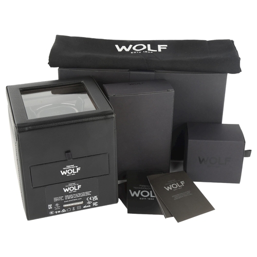 1072 - WOLF - a brand new Cub module 1.8 single watch winder, with all accessories, boxed (RRP £270)