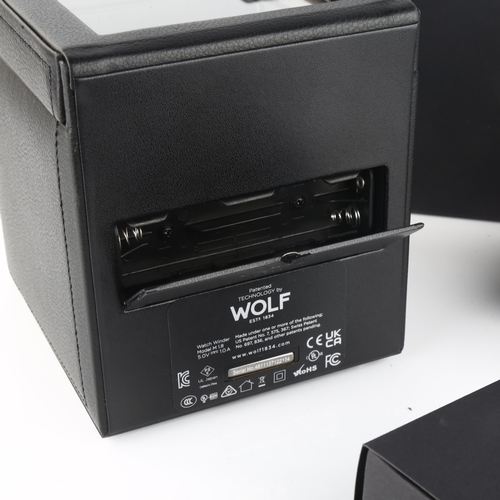 1072 - WOLF - a brand new Cub module 1.8 single watch winder, with all accessories, boxed (RRP £270)